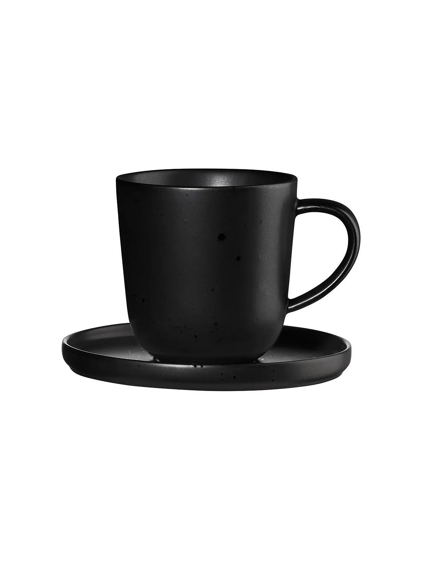 ASA SELECTION | Espressotasse mit Untertasse 0,08l Coppa Kuro/Schwarz | 